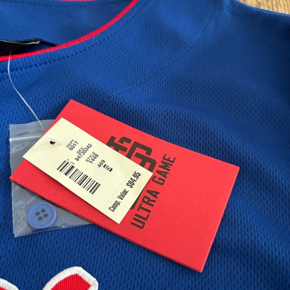 NWT Ultra Game Philadelphia 76ers Sixers Baseball NBA Basketball Jersey - Picture 5 of 10